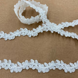 Beaded Corded Lace Trimming 1" Wide