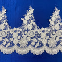 Beaded Corded Lace Trimming 8"