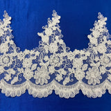 Beaded Corded Lace Trimming 8"