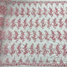 Corded Bridal Lace Fabric on Polyester Mesh