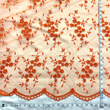 Beaded Lace Fabric on Polyester Net Mesh