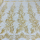Beaded Corded Bridal Lace Fabric