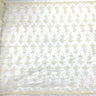 Corded Bridal Lace Fabric on Polyester Net Mesh