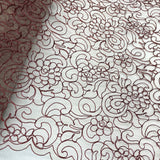 Polyester Corded Bridal Lace Fabric 53" Wide