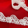 Corded Lace Trimming Embroidered Polyester Net Mesh 3"