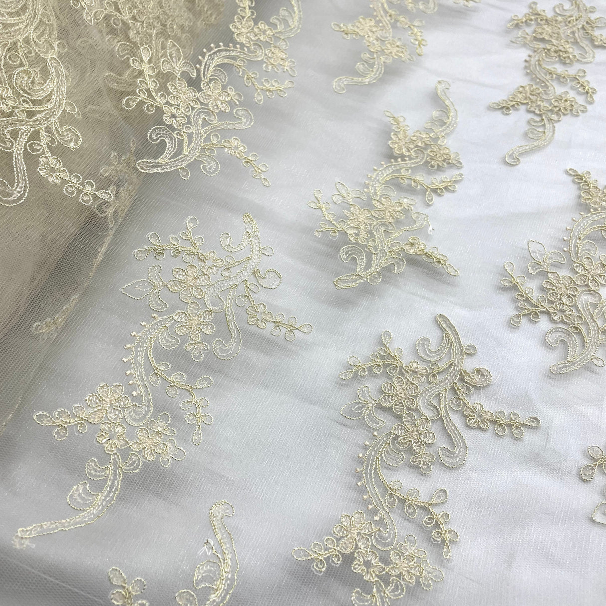 Corded Bridal Lace Fabric 54" Wide
