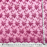 1 Yard Silver Beaded Lace Fabric Embroidered on Polyester Net Mesh for Couture Wedding and Evening Dresses – 53"