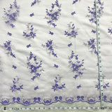 Beaded Lace Fabric on Polyester Net Mesh
