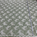 Beaded Corded Lace Fabric 100% Polyester Net Mesh 52"