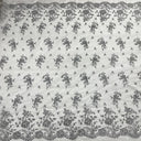 Bridal Lace Fabric Corded Embroidered 54" Wide
