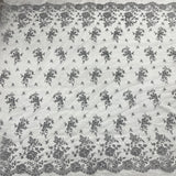 Bridal Lace Fabric Corded Embroidered 54" Wide