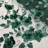 3D Floral Lace Fabric