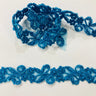 Beaded Corded Lace Trim on Organza