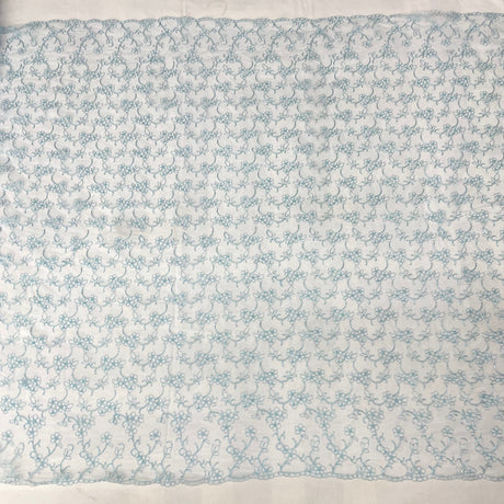 Corded Bridal Lace Fabric 54" Polyester Net Mesh
