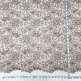 Polyester Corded Bridal Lace Fabric 53" Wide