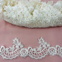 Corded Lace Trim 100% Polyester Net Mesh 3"