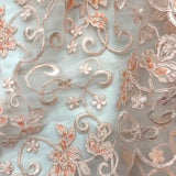 Beaded Corded Bridal Lace Mesh