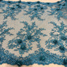 Beaded 3D Floral Lace Trimming 21" Wide