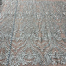 1 Yard Elegant Corded Bridal Lace Fabric Embroidered on 100% Polyester Net Mesh White