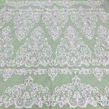 Polyester Corded Bridal Lace Fabric 53" Wide