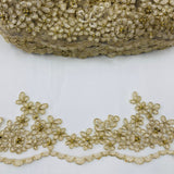 Beaded Corded Lace Trim 4"