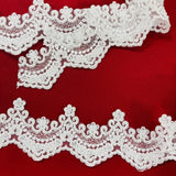 Beaded Corded Lace Trimming 3.5" Wide