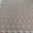 Beaded Corded Bridal Lace Silver