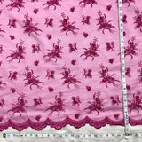 Beaded Lace Fabric on Polyester Net Mesh