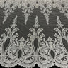 Beaded Corded Bridal Lace Fabric