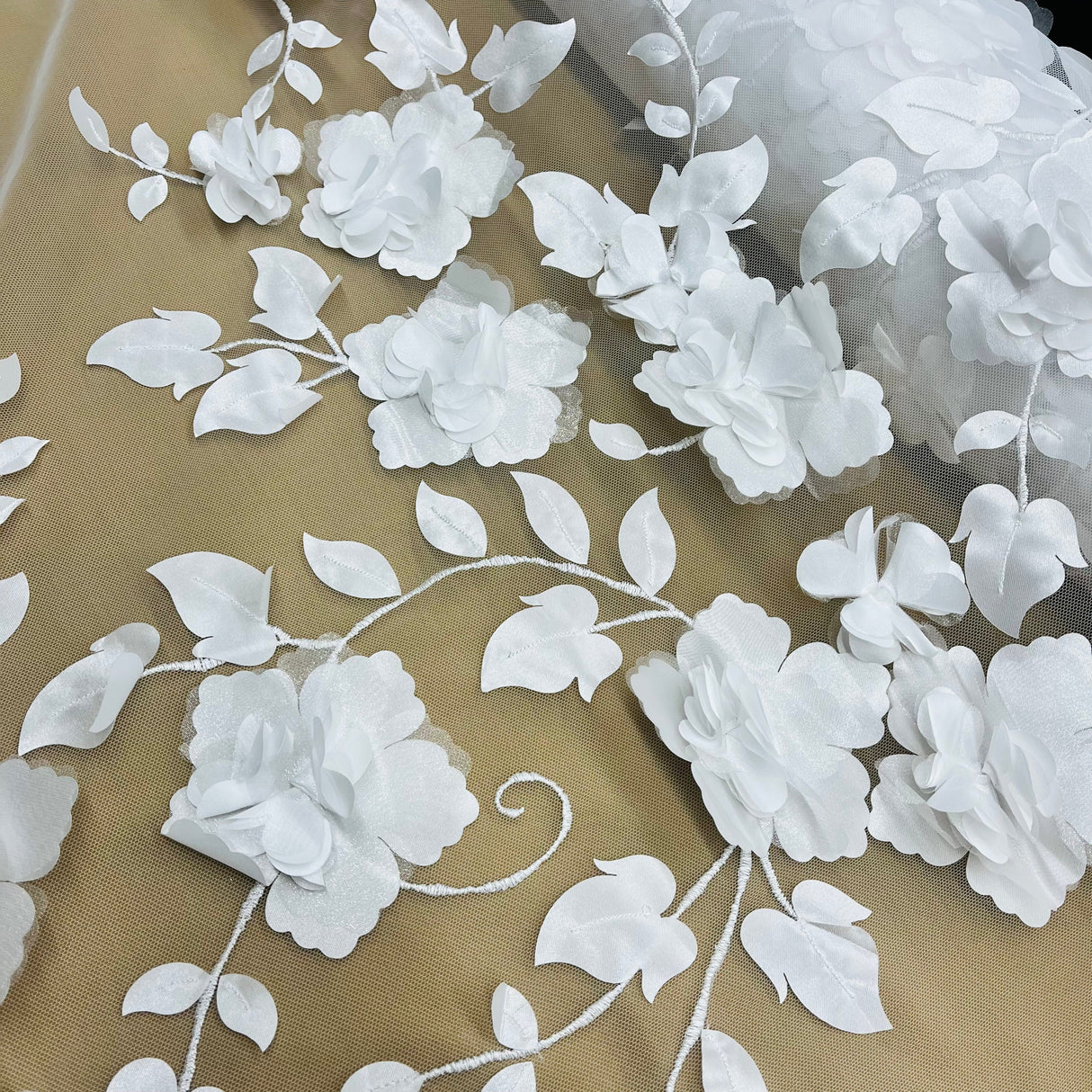 3D Floral Lace Fabric 60" Wide