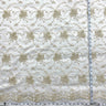 1 Yard Silver Corded Bridal Lace Fabric Embroidered on Polyester Net Mesh for Wedding and Evening Dresses – 52"