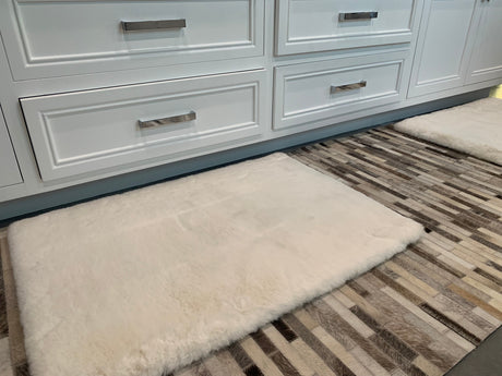 Faux Fur Rug Fabric - Charcoal Gray, 2' X 3' (1 Piece)