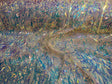 Swords Design Iridescent Sequins Polyester Fabric - Iridescent Sequin Mesh, 52" Width (1 Yard)