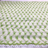 Beaded Lace Fabric Embroidered On 100 Percent Polyester Net Mesh - Purple, Lime Green, Black, Fuchsia, Red, 52" Width (1 Yard)
