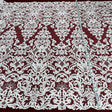 Corded Bridal Lace Fabric - Embroidered Floral, 53" Width (1 Yard)