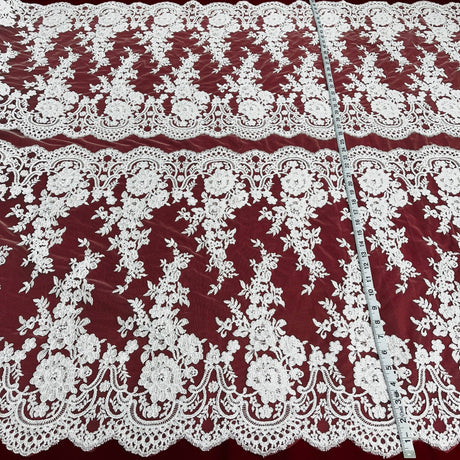 Corded Bridal Lace Fabric 50" Wide