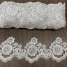 Corded Lace Trimming 100% Polyester Net Mesh 4"