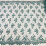Beaded 3D Floral Lace Pistachio