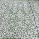 Beaded Corded Bridal Lace Fabric