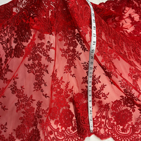 Corded Bridal Lace Fabric 50" Wide