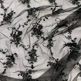 Beaded Embroidered Lace Mesh
