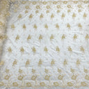 Embroidered Corded Bridal Lace Turquoise