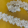 Beaded Corded Lace Trim 2.5"