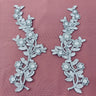 Beaded Floral Lace Applique