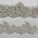 Beaded Floral Lace Trimming