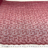 Beaded Lace Mesh Red