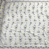 Beaded Lace Fabric on Polyester Net Mesh
