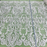 Bridal Lace Fabric Corded Embroidered 48"