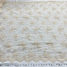 1 Yard Beaded and Corded Bridal Fabric Lace Embroidered on Polyester Net Mesh 54 inch Width