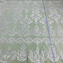 Embroidered Bridal Lace Ivory Mesh